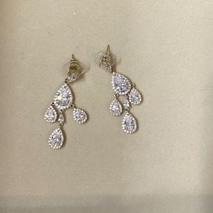 Teardrop Chandelier Bridal Earrings